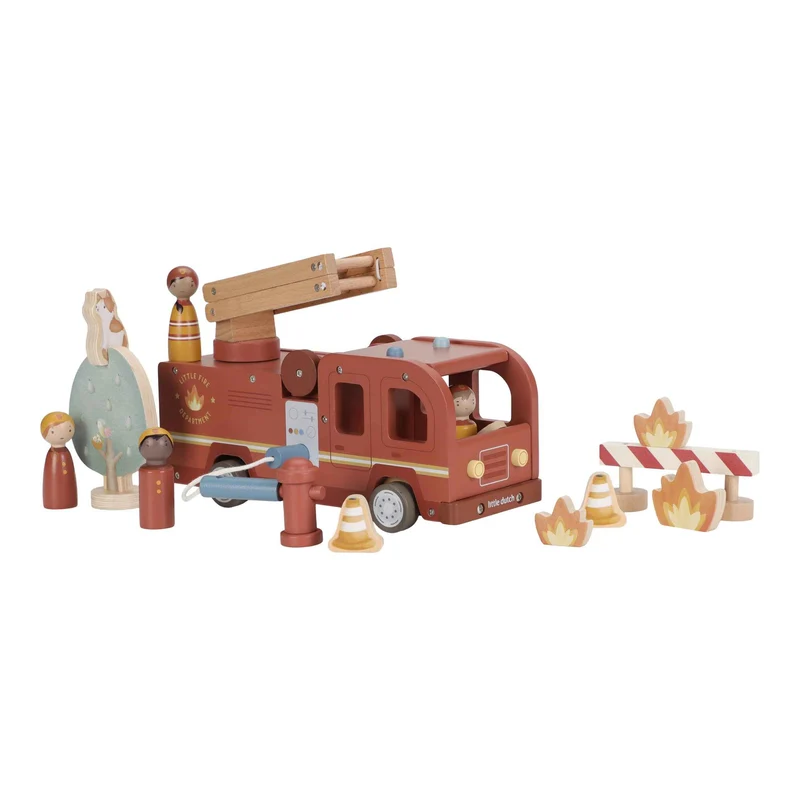 Feuerwehrwagen mit Figuren