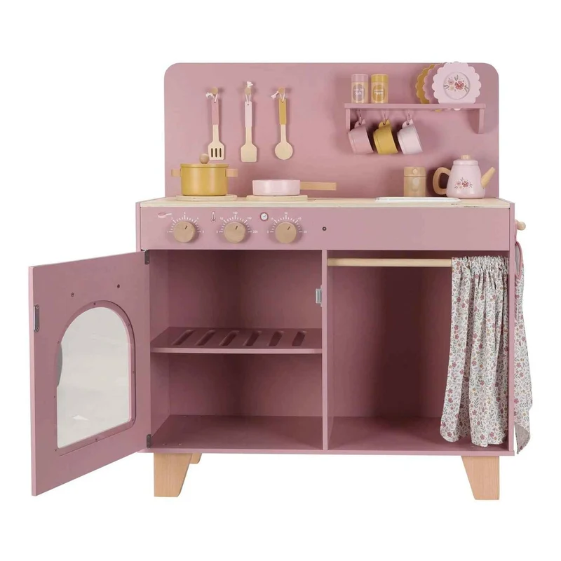 Holzküche – rosa