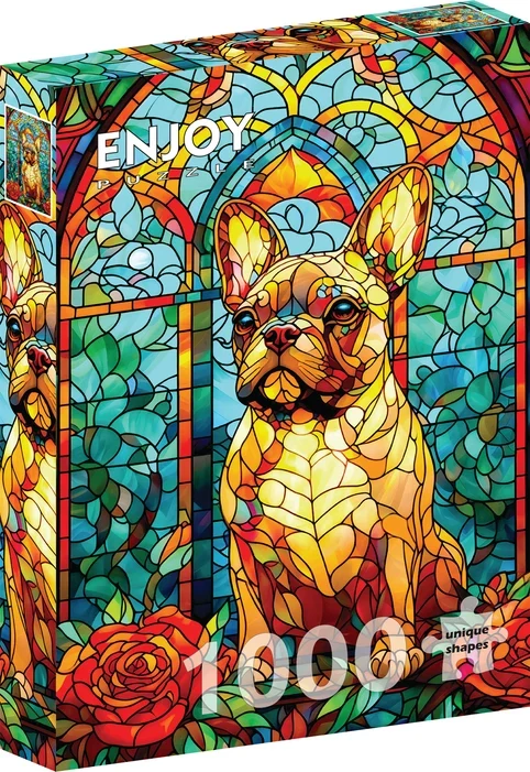 French Bulldog Stained Glass (1000pcs)