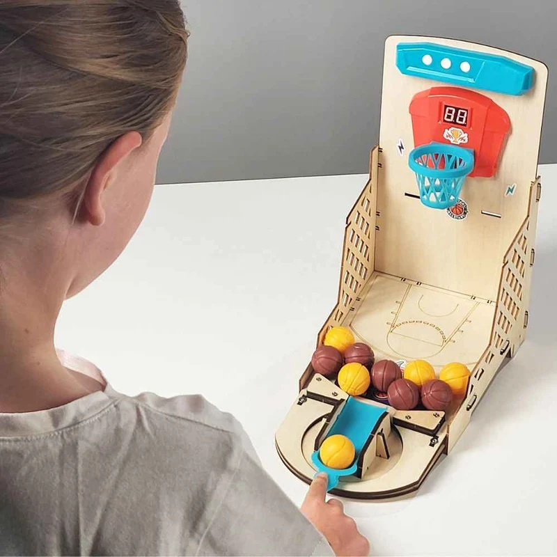 DIY-Bausatz: Elektronischer Mini-Basketball mit Spielen