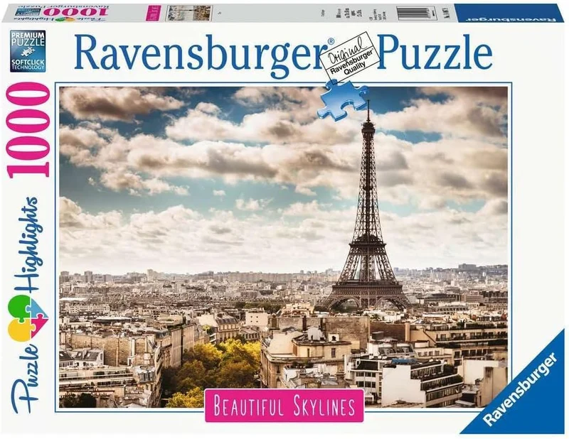 PFG- Ravensburger Beautiful Skylines - Paris, France (1000pcs) (UsageUsed – PUZZLES FOR GOOD)