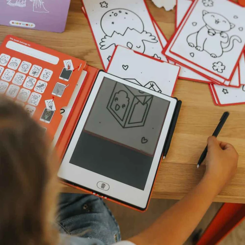 Grafiktablett zum Zeichnen mit Vorlagen Kidydraw Mini – Kawai