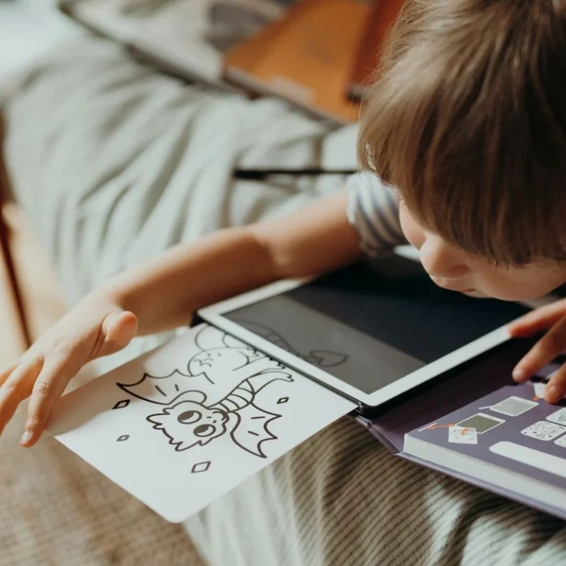 Grafiktablett zum Zeichnen mit Vorlagen Kidydraw Mini – Prinzessinnen