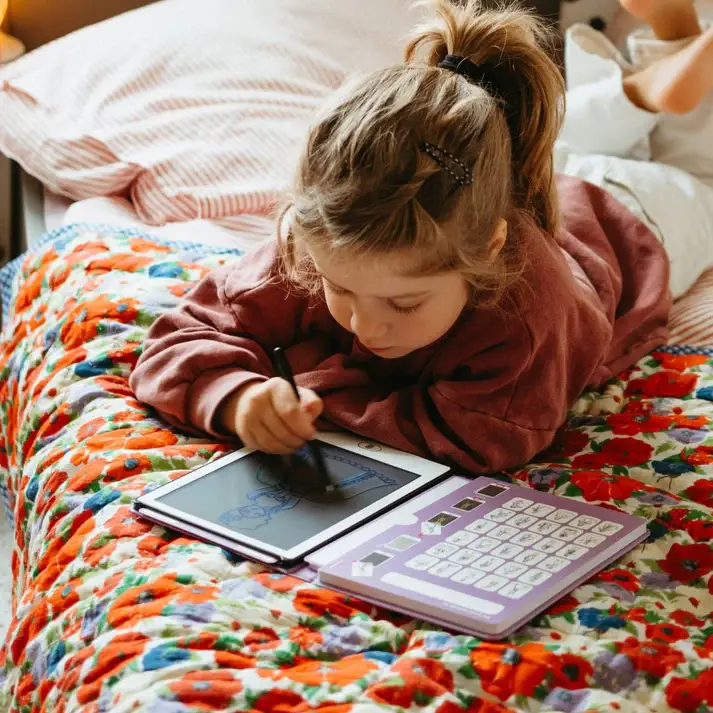 Grafiktablett zum Zeichnen mit Vorlagen Kidydraw Mini – Prinzessinnen
