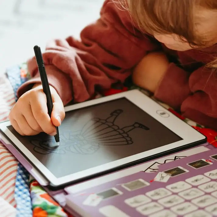 Grafiktablett zum Zeichnen mit Vorlagen Kidydraw Mini – Prinzessinnen