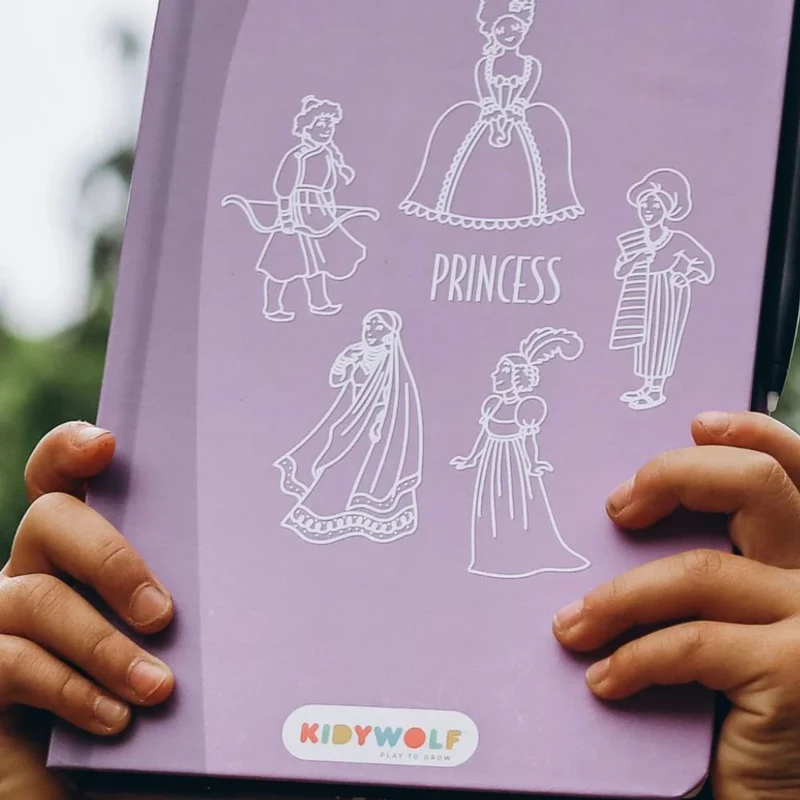 Grafiktablett zum Zeichnen mit Vorlagen Kidydraw Mini – Prinzessinnen