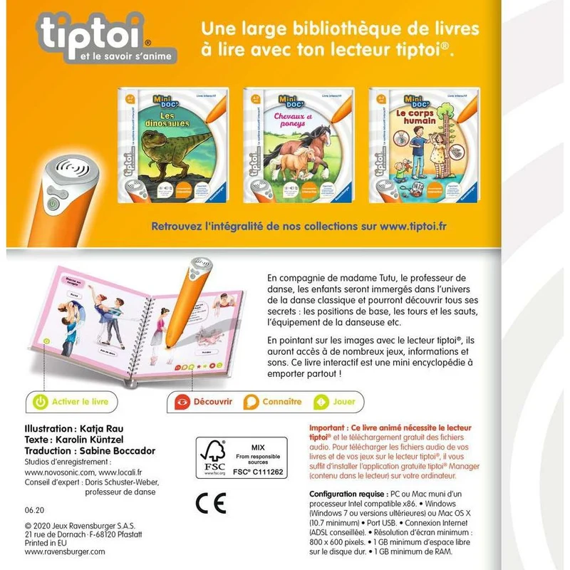 Ravensburger tiptoi® Mini Doc' La danse classique