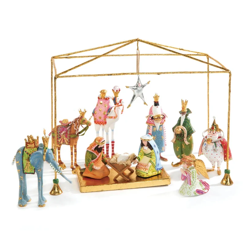 Krinkles - Krippe 13 - teilig Mini Nativity Set
