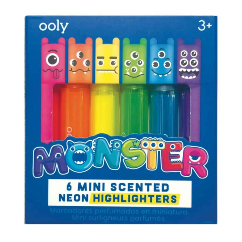 Duftende Neon-Filzstifte – Kleine Monster