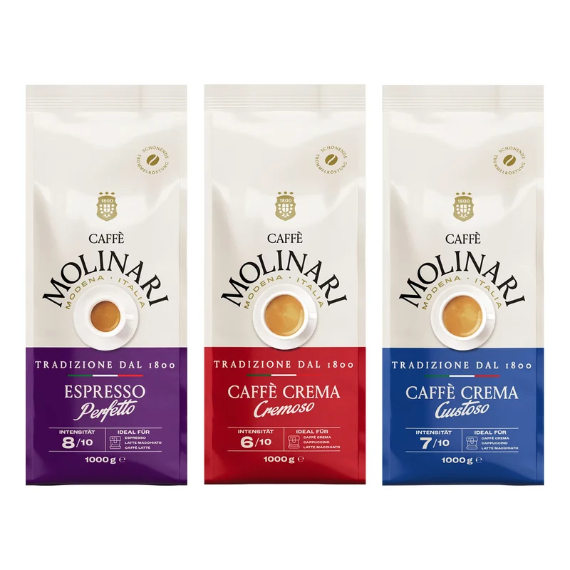 Caffè Molinari Set Perfetto, Cremoso, Gustoso