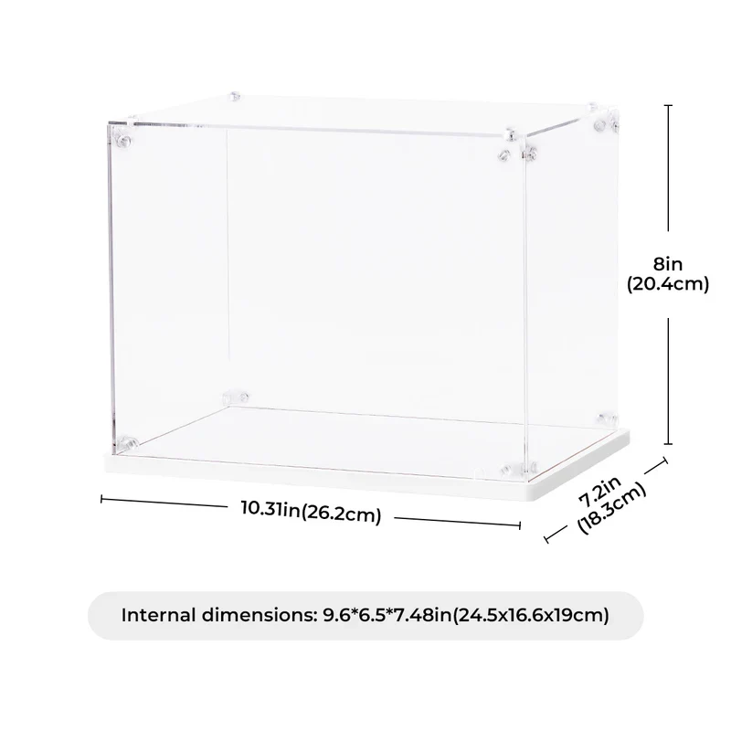 Robotime Dust Cover / Display Case (Innenmaße L:245mm*B:166mm*H:190mm) TGF01