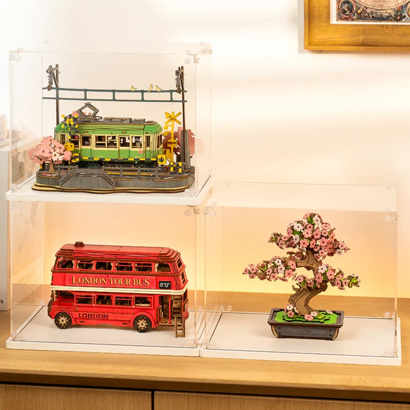 Robotime Dust Cover / Display Case (Innenmaße L:245mm*B:166mm*H:190mm) TGF01