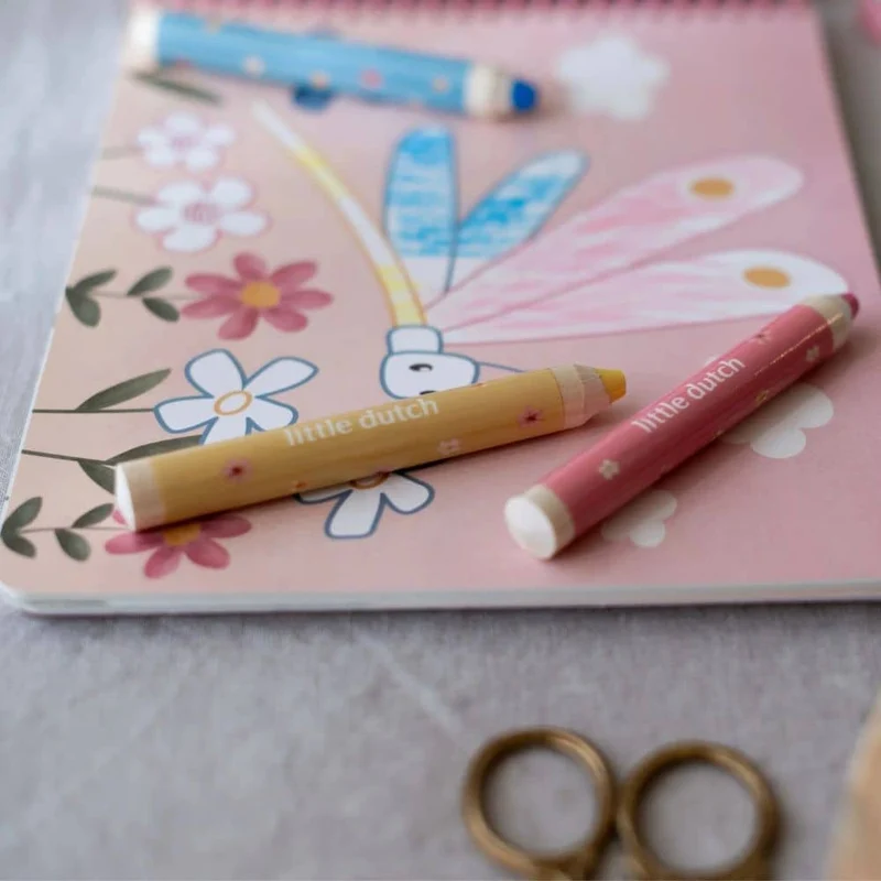 Kreatives Malbuch mit Buntstiften - Rosa & Friends