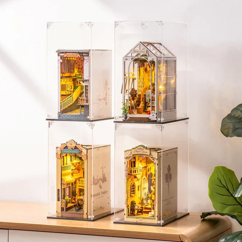 Robotime Dust Cover / Display Case (Innenmaße L:150mm*B:250mm*H:300mm) WD1001