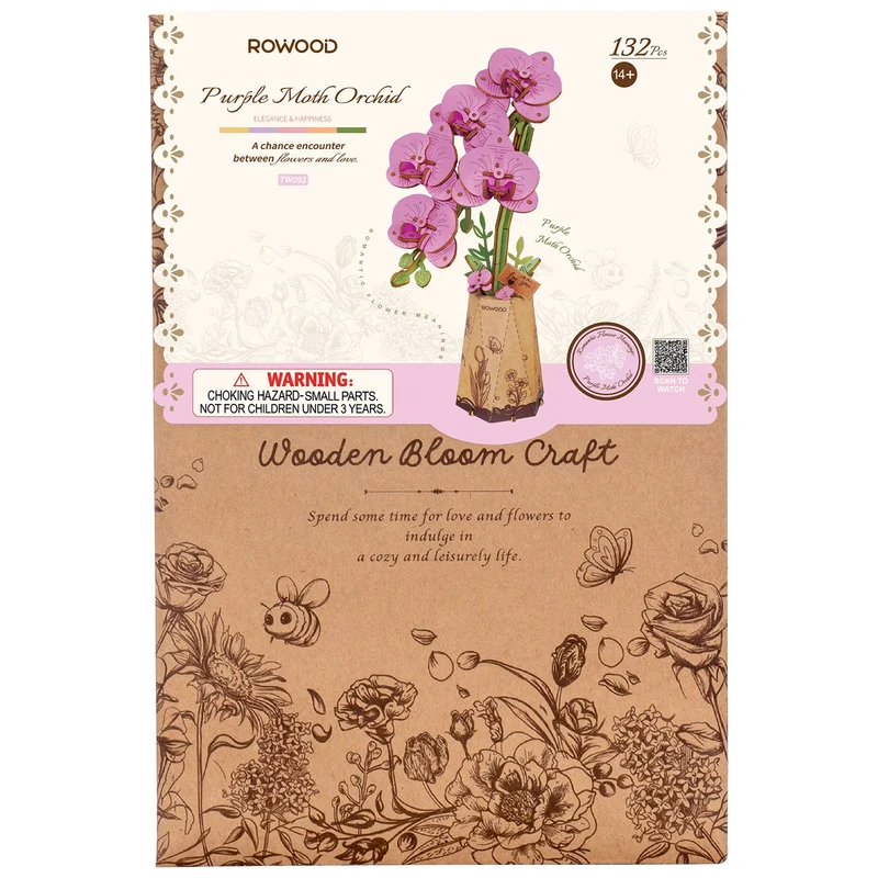 Robotime Purple Moth Orchid / Lila Orchidee TW091
