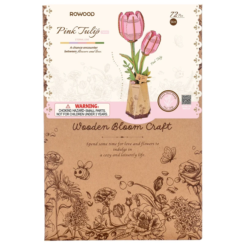 Robotime Pink Tulip / Rosa Tulpe TW082