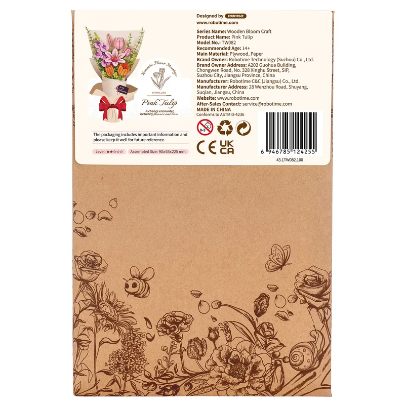 Robotime Pink Tulip / Rosa Tulpe TW082