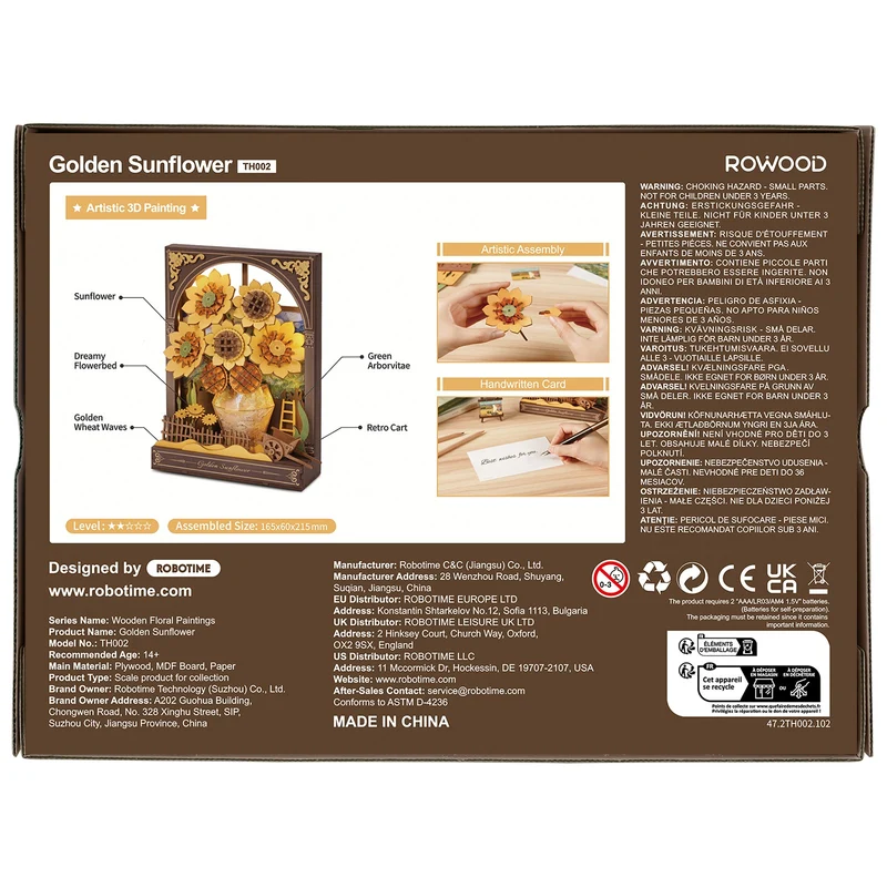 Robotime Golden Sunflower TH002