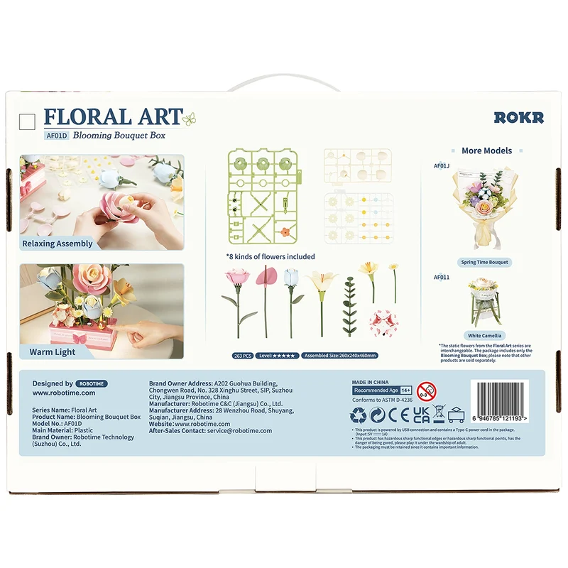Robotime Blooming Bouquet Box AF01D