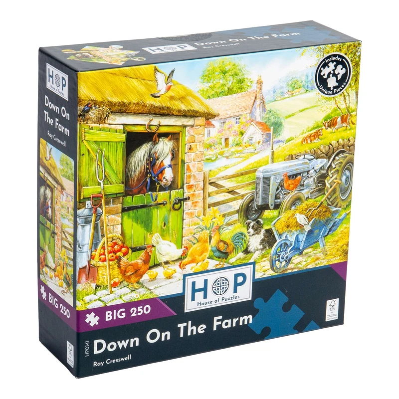 Down On The Farm - BIG 250 Piece Jigsaw Puzzle