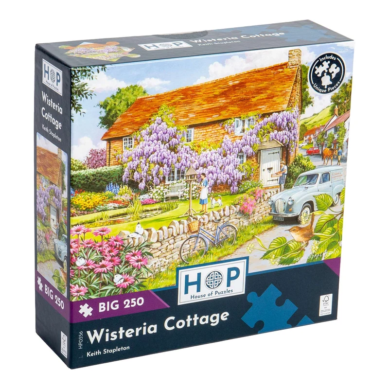 Wisteria Cottage - BIG 250 Piece Jigsaw Puzzle