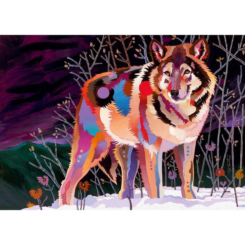Puzzle Night Wolf Standard, 1000 Teile