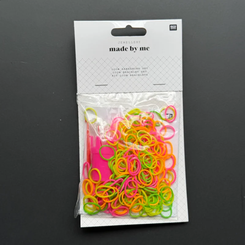 Bastelset | Loom Armbänder Strickliesel Set Neon