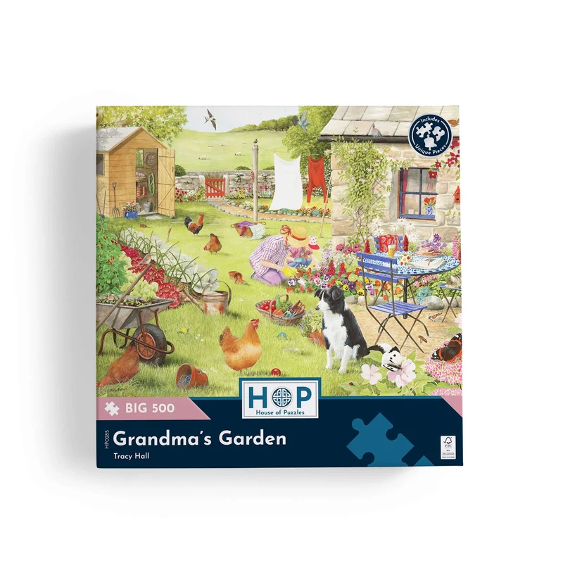 Grandma's Garden - BIG 500 Piece Jigsaw Puzzle
