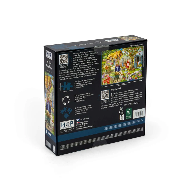 No.1 - In The Garden Find The Difference 1000 Piece Jigsaw Puzzle