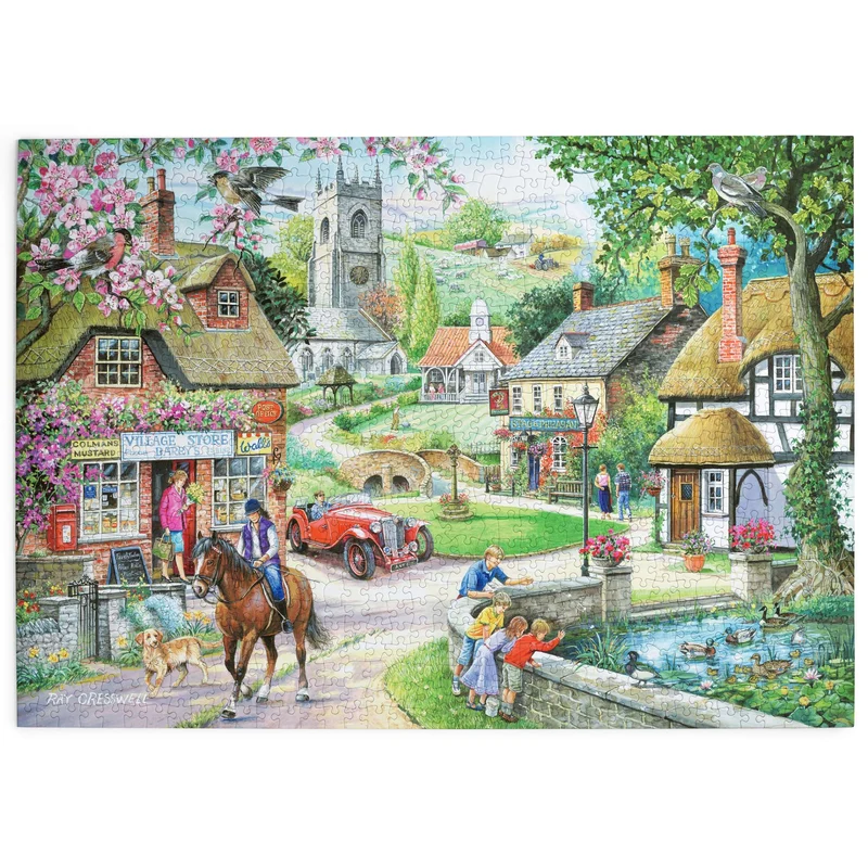 Feeding The Ducks - 1000 Piece Jigsaw Puzzle