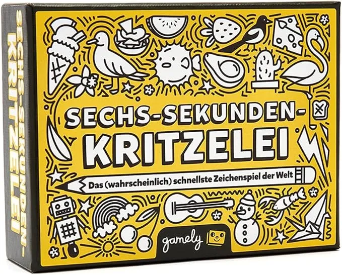 Sechs Sekunden Kritzelei, deutsch