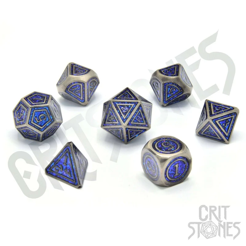 Paladin's Pledge Metal RPG Dice Set, sprachunabhängig
