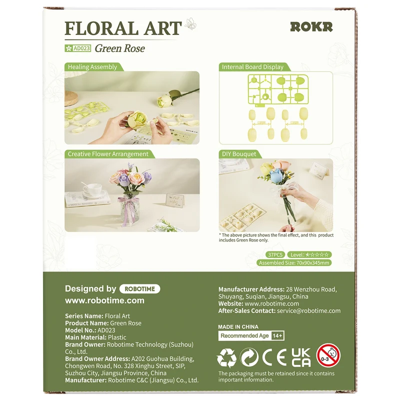 Robotime Green Rose AD023
