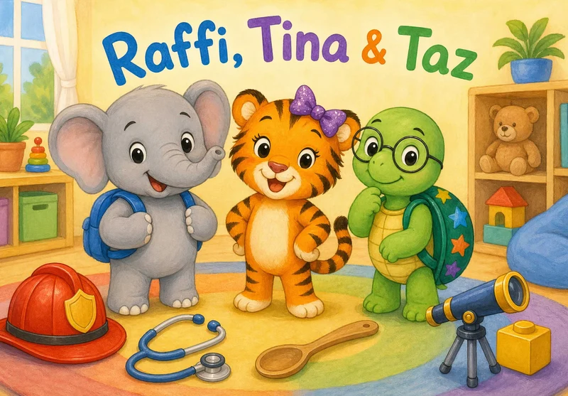 113289 Kinder - Raffi, Tina und Taz Puzzle
