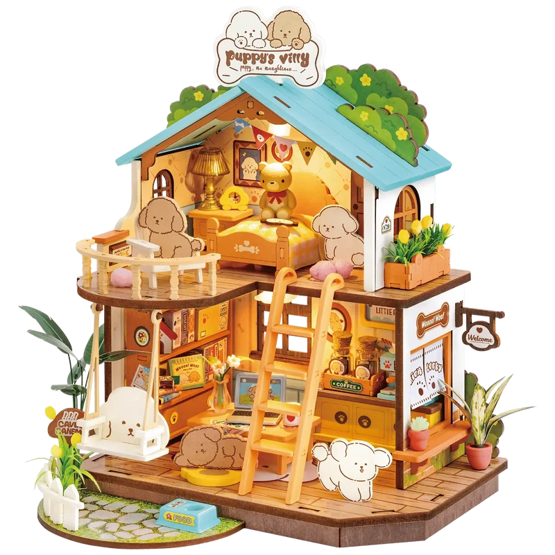 Robotime Puppy's Cozy Villa DG169
