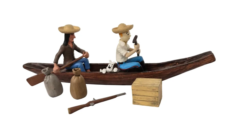 Tim und Struppi - La Pirogue 25cm Lang