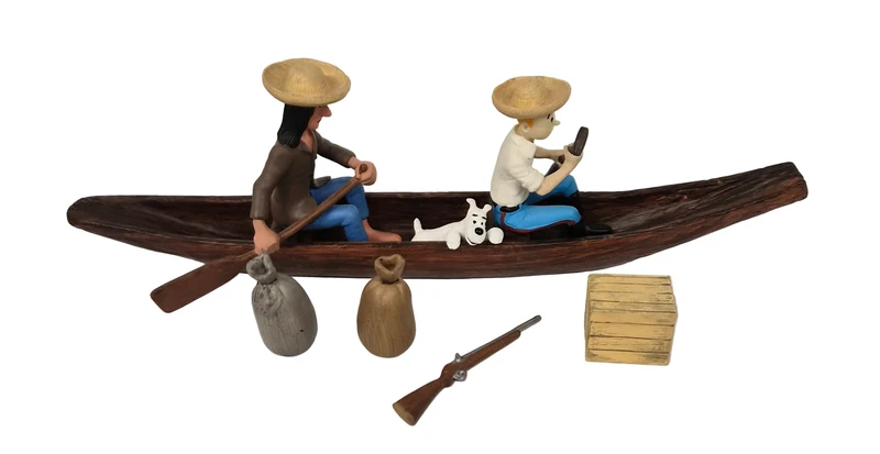 Tim und Struppi - La Pirogue 25cm Lang