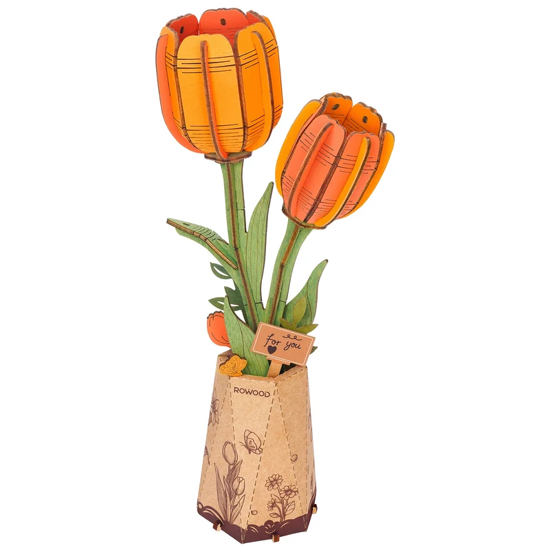 Robotime Orange Tulip / Orangefarbene Tulpe TW081