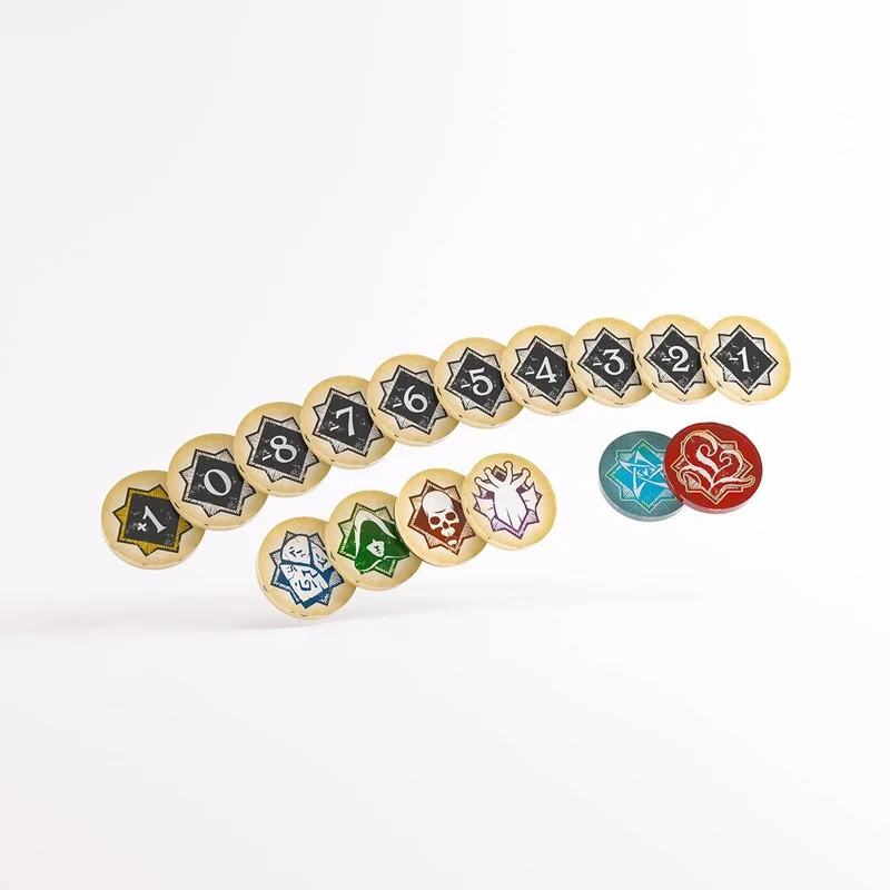 Chaos Tokens + Token Bag - Arkham Horror, sprachunabhängig