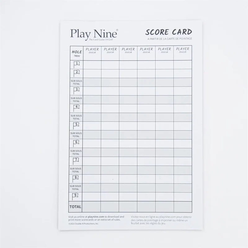 Play Nine, The Card Game of Golf