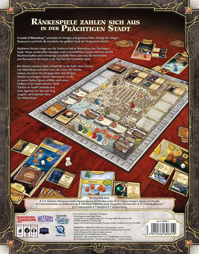 Lords Of Waterdeep, deutsch