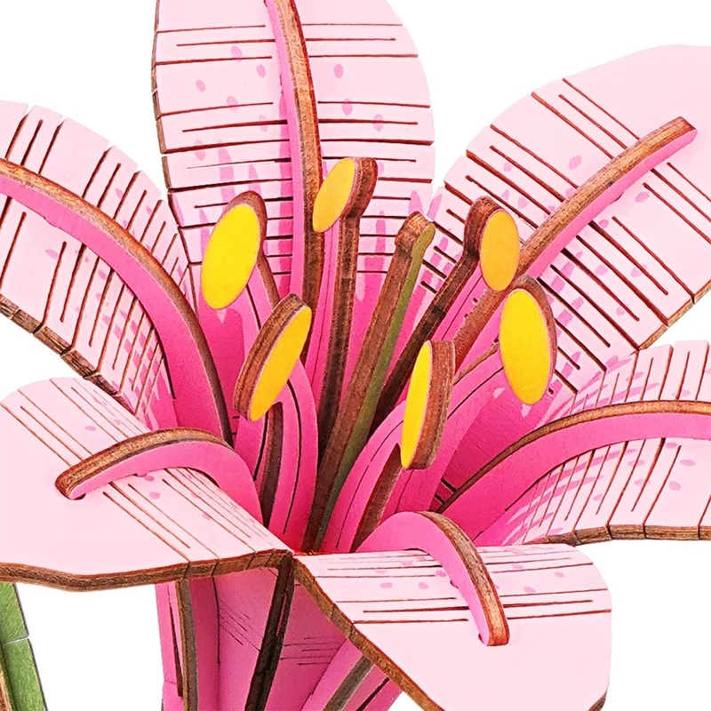 Robotime Pink Lily / Rosa Lilie TW071
