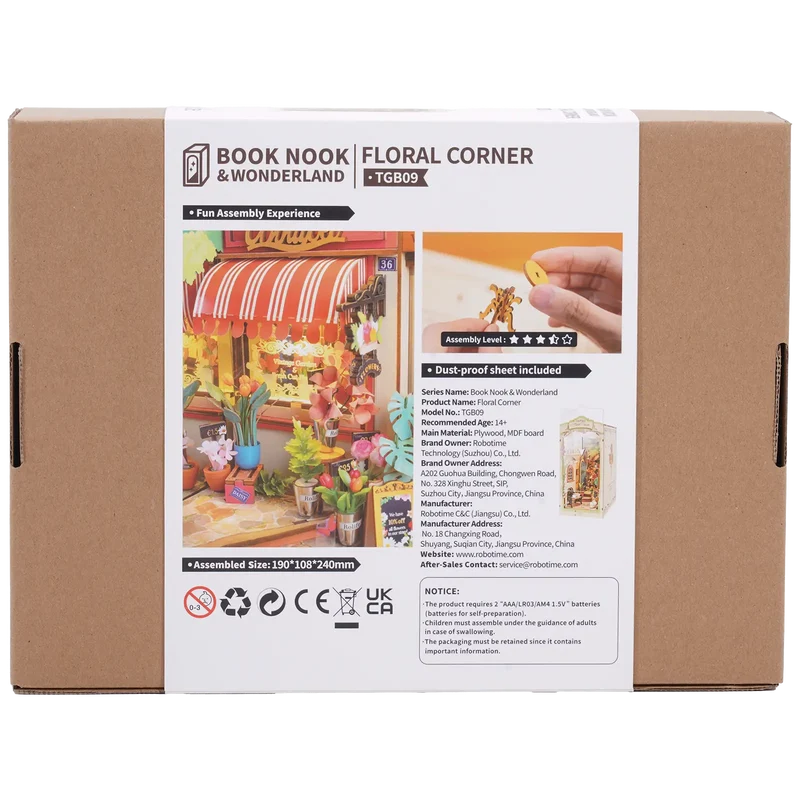 Robotime Book Nook Floral Corner TGB09