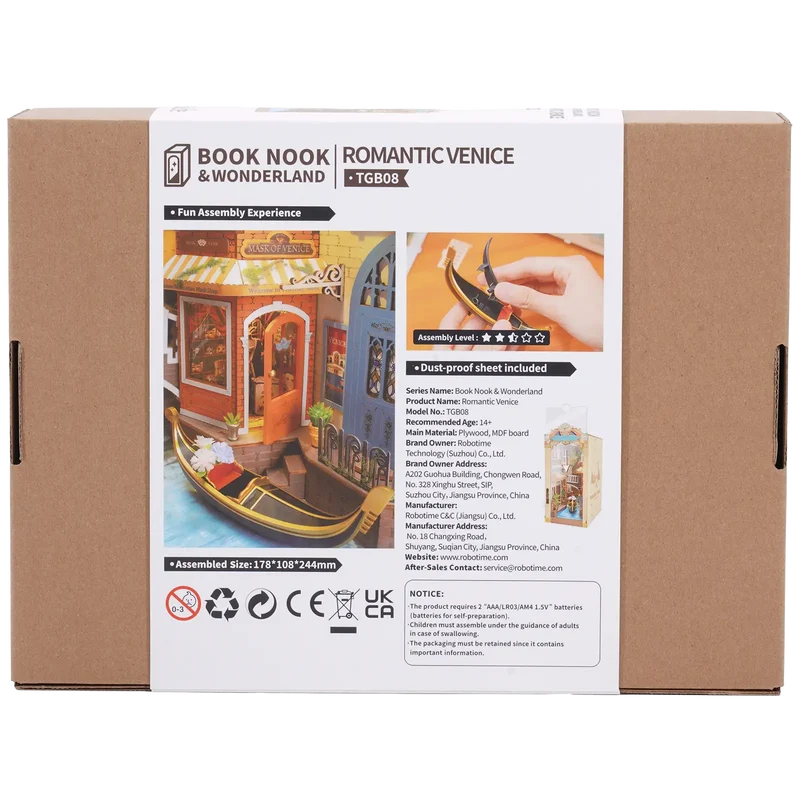 Robotime Book Nook Romantic Venice TGB08