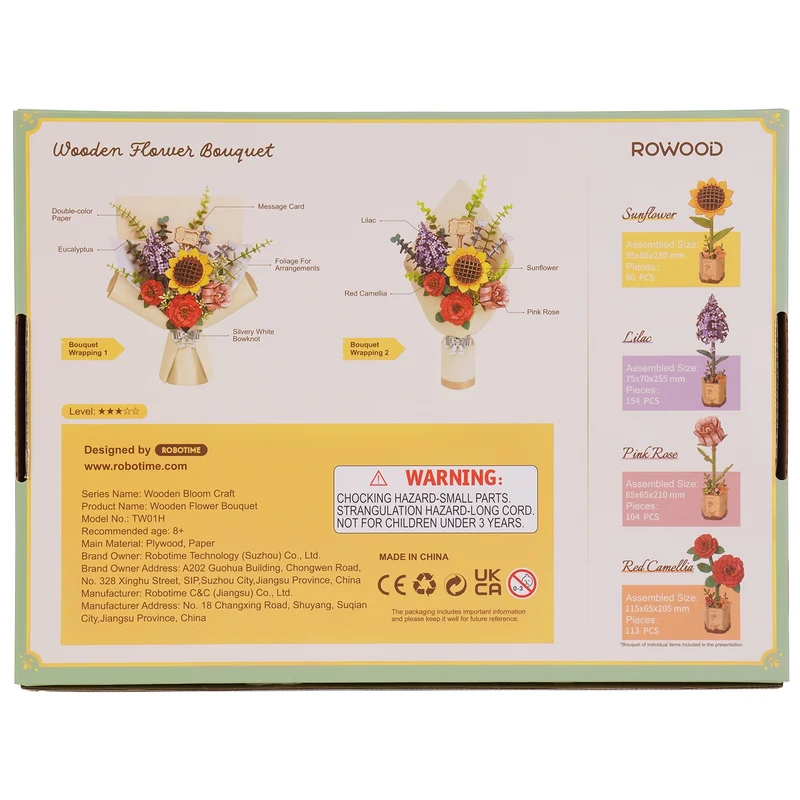 Robotime Flower Bouquet / Blumenstrauß TW01H