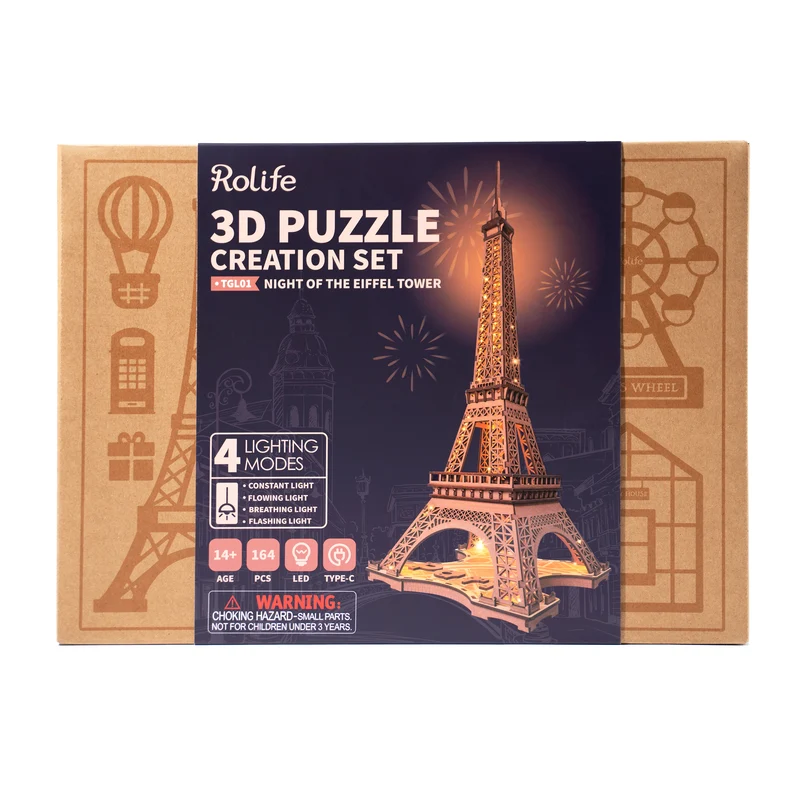 Robotime Night of the Eiffel Tower TGL01