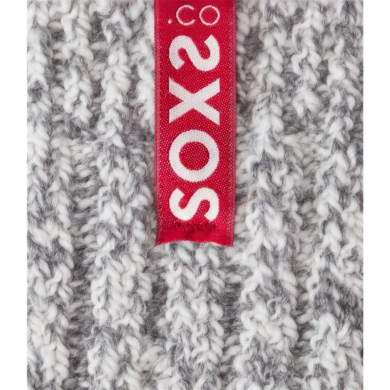 Graue Wolle Kindersocken Chillli Pepper, medium, 30-34