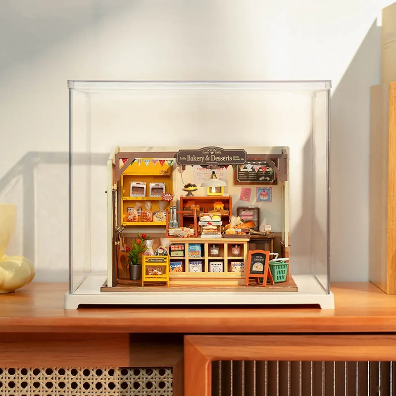 Robotime Dust Cover / Display Case (Innenmaße L:270mm*B:220mm*H:225mm) DF03L
