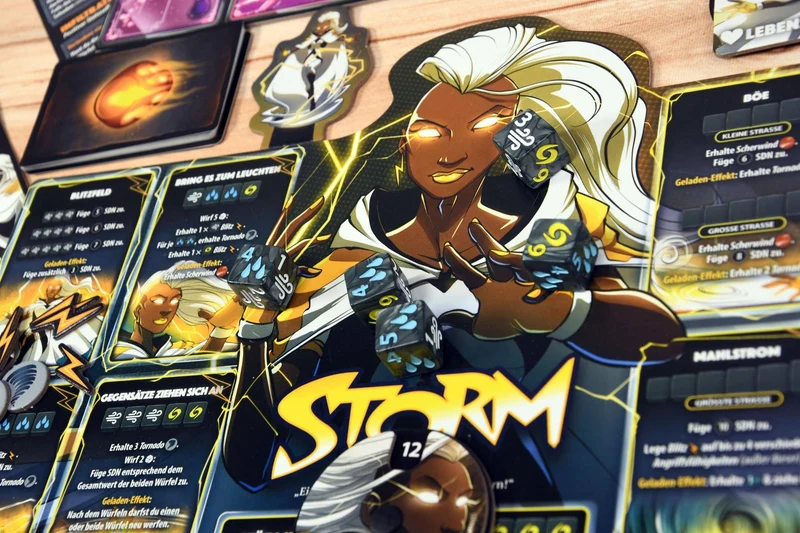 X-Men Dice Throne: Iceman, Psylocke, Storm, Wolverine, deutsch
