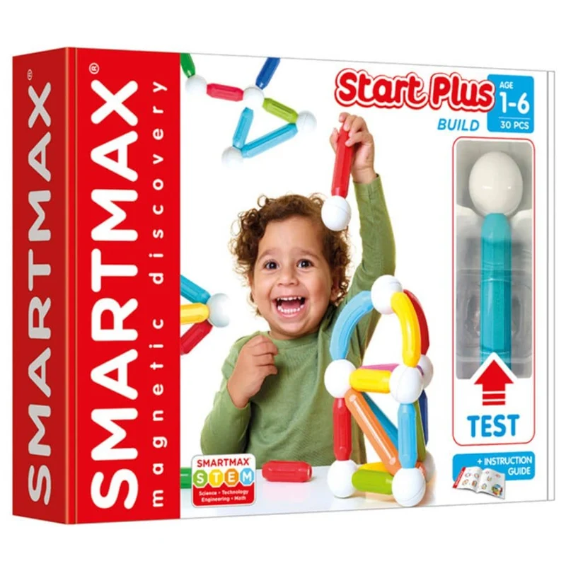 Magnetbausteine Smart Max - Start Plus Build, 30-teilig